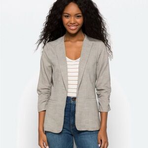 Skies Are Blue Gray Blazer